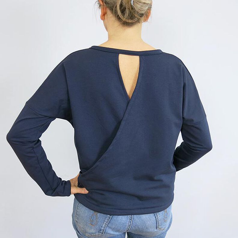 FRAU VEGA - Pullover casual nas costas com look trespasse, Studio Schnittreif  | XS -  XXL,  image number 8