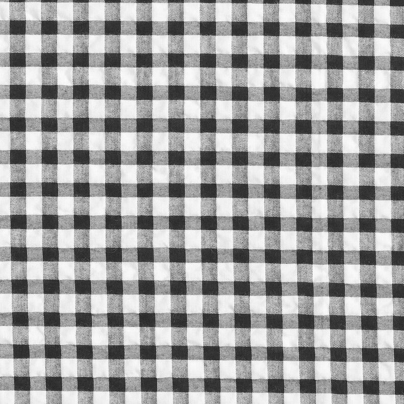 Anarruga Xadrez Vichy grande – branco/preto,  image number 1