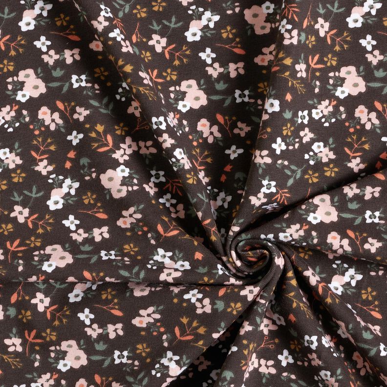 Jersey de algod&atilde;o Millefleurs &ndash; castanho escuro,  image number 3