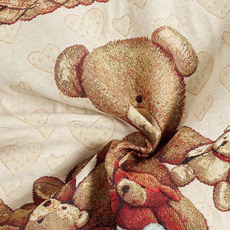 Tecido para decoração Peça de gobelina Ursos de peluche – beige,  image number 3