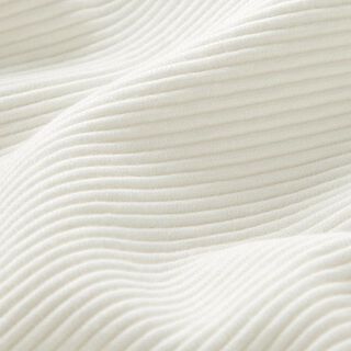 Jersey canelada Otomana lisa – branco, 