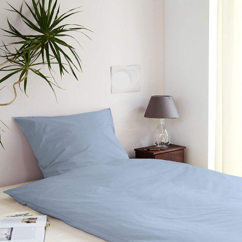 Tecido de algodão Cretone Liso – jeans azul claro,  image number 6