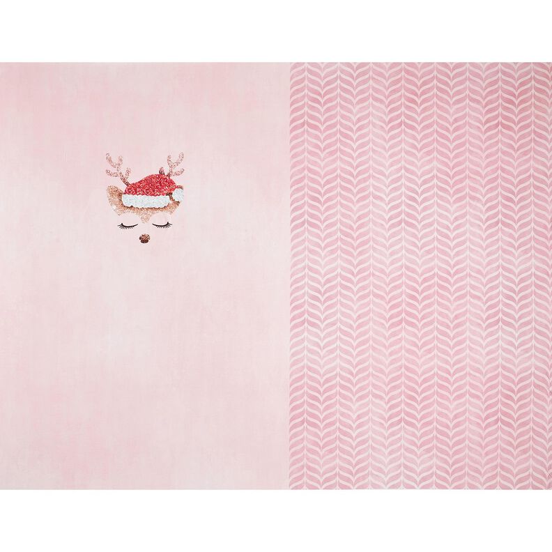 Jersey de algodão veado brilhante adormecido Barra | Glitzerpüppi – rosé/rosa-velho claro,  image number 5