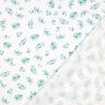 GOTS Musselina/ Tecido plissado duplo Folhas da selva | by Poppy – branco/menta clara,  thumbnail number 4