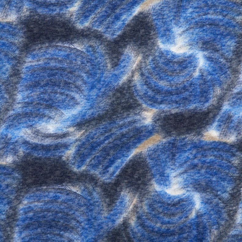 Malha fina Batik cardada – azul-marinho/azul-noite,  image number 1