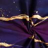 Jersey de algodão Mármore sonhador | Glitzerpüppi  – vermelho violeta médio/ouro velho,  thumbnail number 3