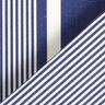 Tecido para exteriores Lona Riscas – azul-marinho/branco,  thumbnail number 5