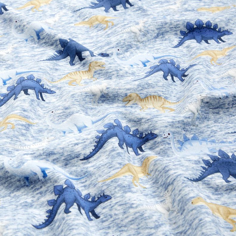 Tecido polar alpino Dinossauros – natural/azul ganga,  image number 2