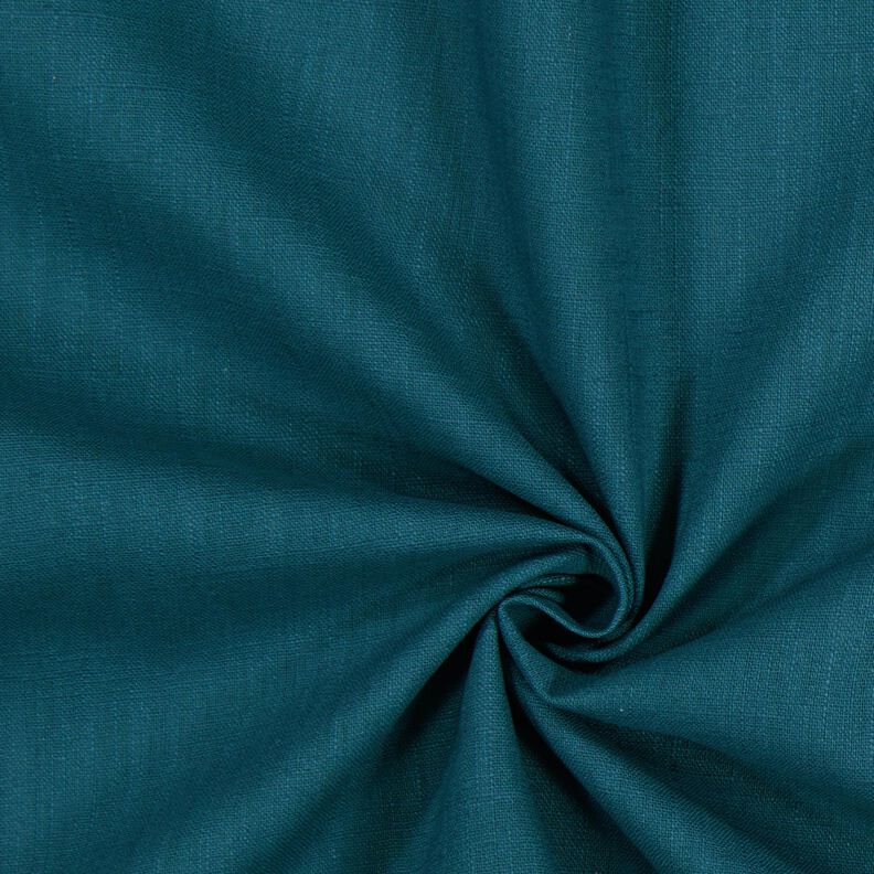Tecido de linho Mistura de Rami Médio – azul petróleo,  image number 1
