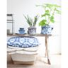 Tecido para decoração Meio linho Panamá Traços – azul-marinho,  thumbnail number 3