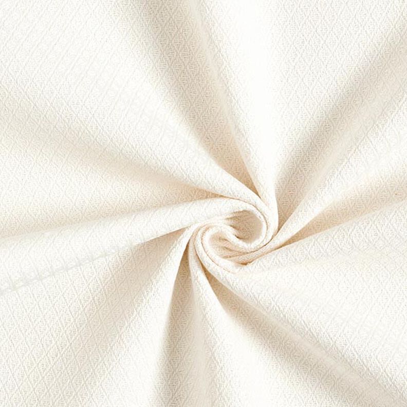 Tecido para decoração Jacquard Pequenos losangos – branco sujo,  image number 1