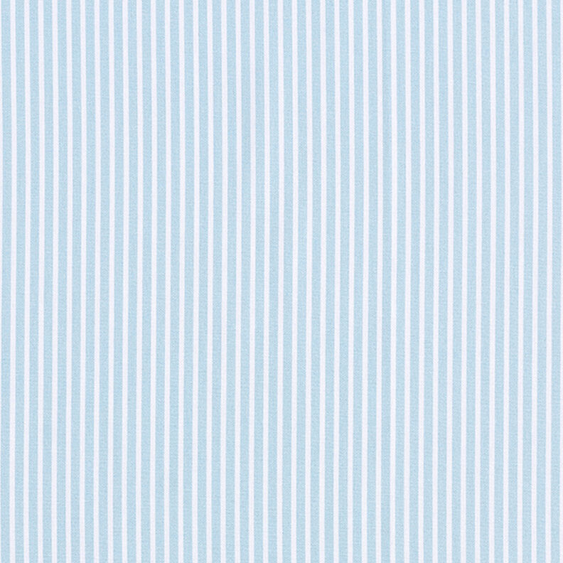 Popelina de algodão Riscas – azul claro/branco,  image number 1