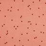 Jersey canelado Corações dispersos | Poppy Fabrics – salmão/vermelho escuro,  thumbnail number 1