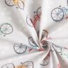 Tecido de algodão Cretone Bicicleta holandesa – laranja-claro/cinzento-névoa,  thumbnail number 3
