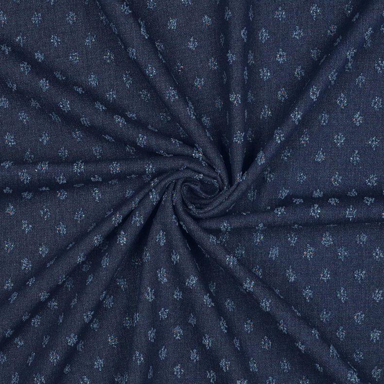 Denim Mistura de algodão Dobby – azul-noite,  image number 3