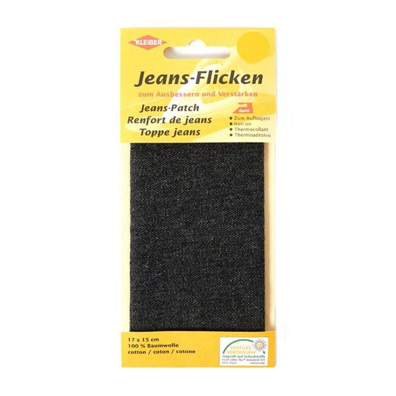 Jeans-Patch – preto,  image number 1