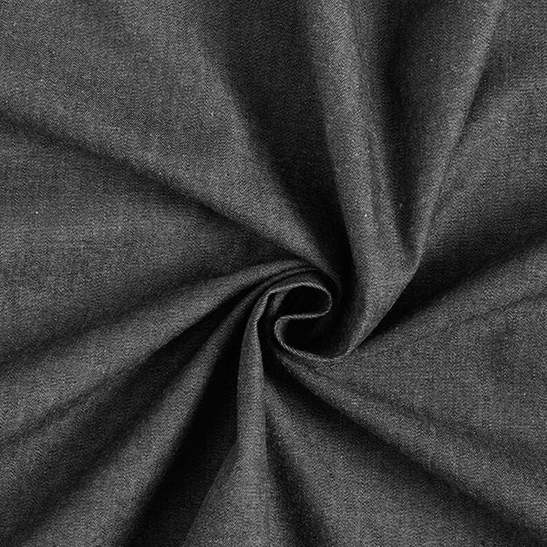Chambray de algodão Jeanslook – preto,  image number 1
