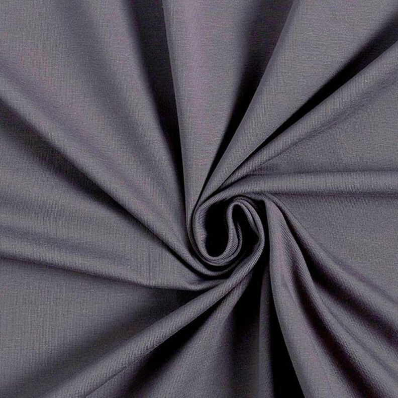 Jersey de algodão médio liso – preto azulado,  image number 1