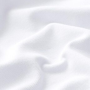 Jersey de algodão Tecido piqué fino – branco, 