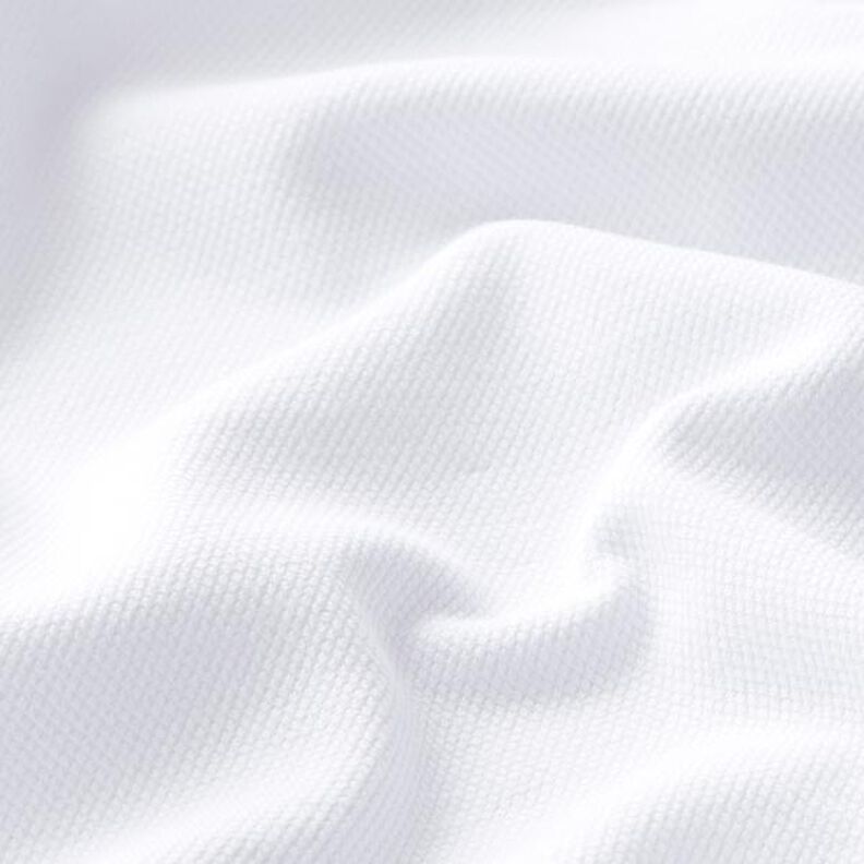 Jersey de algodão Tecido piqué fino – branco,  image number 2