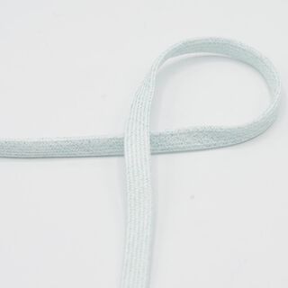 Cordão plano Camisola com capuz Lurex [8 mm] – menta clara/prata metálica, 