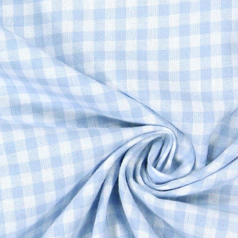 Tecido de algodão Vichy - 0,5 cm – azul bebé,  image number 2