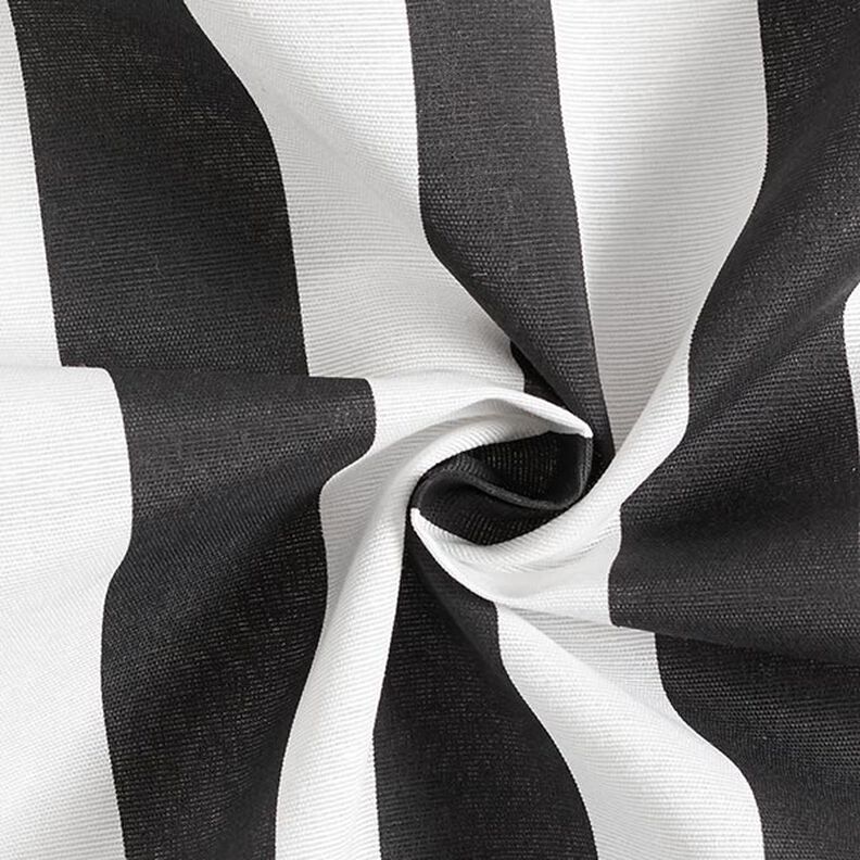Tecido para decoração Lona Riscas – preto/branco,  image number 3