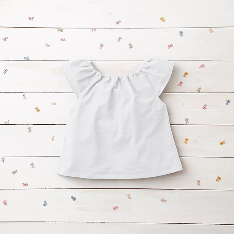 Jersey de algodão médio liso – branco,  image number 7