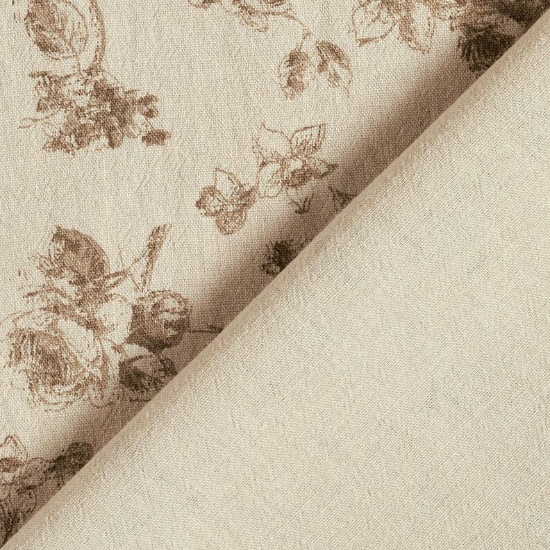 Tecido de algodão  Rosas antigas – taupe claro/duna,  image number 4