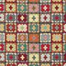 Tecido para decoração Gobelina Aparência crochet Mini – preto/vermelho,  thumbnail number 1