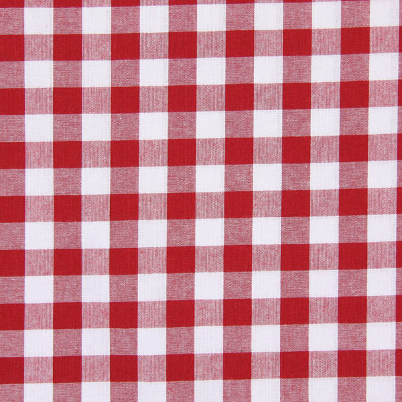 Tecido de algodão Vichy - 1,7 cm – vermelho,  image number 1