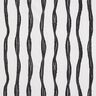 Tecido para decoração Meio linho Panamá Riscas onduladas – preto/marfim,  thumbnail number 1