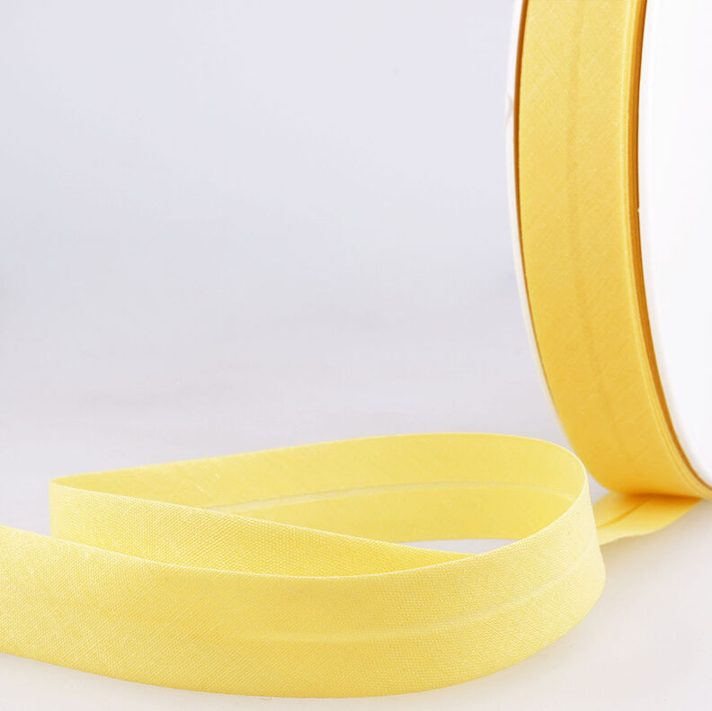 Fita de viés Polycotton [20 mm] – amarelo,  image number 1