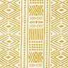 Tecido para decoração Lona Étnico – mostarda/branco,  thumbnail number 1