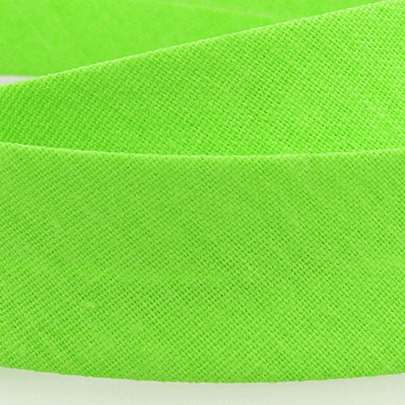 Fita de viés Polycotton [20 mm] – verde néon,  image number 2