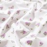 Popelina de algodão Rosas delicadas – lavanda/branco,  thumbnail number 2