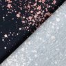 Jersey de algodão Salpicos dourados | Glitzerpüppi – preto azulado/rosa-velho escuro,  thumbnail number 4