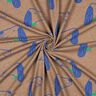 Jersey de algodão Cães | Poppy Fabrics – castanho claro/azul real,  thumbnail number 3