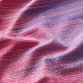 Jersey de viscose Gradação de cor Riscas na vertical – beringela/lilás, 