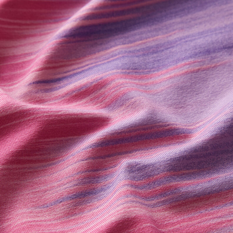 Jersey de viscose Gradação de cor Riscas na vertical – beringela/lilás,  image number 3