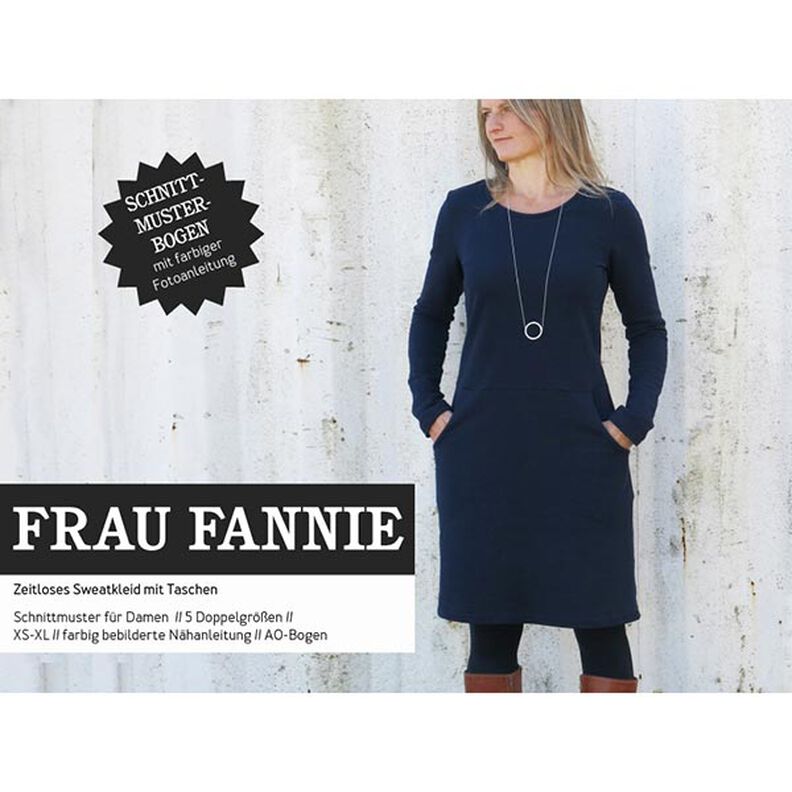 FRAU FANNIE - vestido camisola versátil, Studio Schnittreif  | XS -  XL,  image number 1