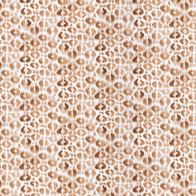 GOTS French Terry Padrão Leo Batik | TCC x LOOKS by Wolfgang Joop – castanho-avermelhado/creme,  image number 1