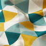 Tecido para decoração Meio linho Panamá Triângulos – verde,  thumbnail number 2