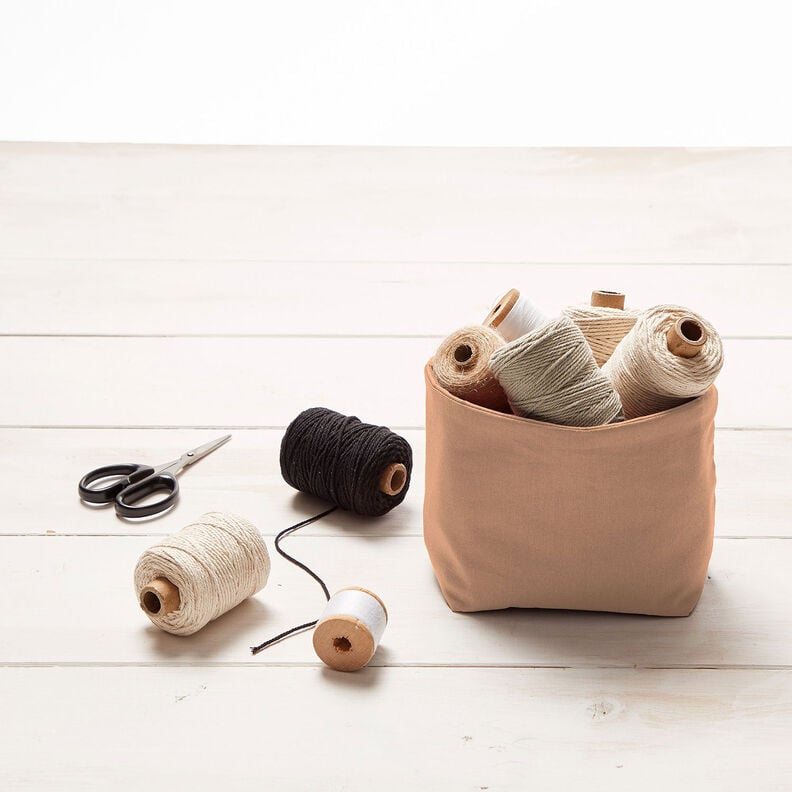 Tecido de algodão Cretone Liso – canela,  image number 7