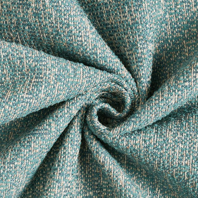 Tecido para estofos tecido colorido – azul petróleo claro/taupe claro,  image number 1