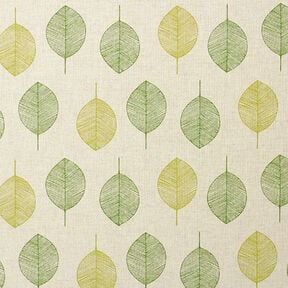 Tecido para decora&ccedil;&atilde;o Meio linho Panam&aacute; Folhas &ndash; natural, 