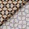 Tecido de algodão Cretone Azulejos floridos – preto/taupe claro,  thumbnail number 4