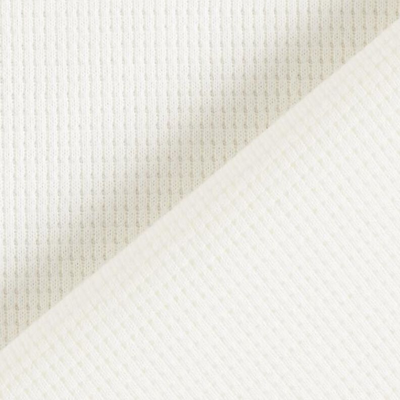 Jersey mini favos de algodão lisa – branco,  image number 4