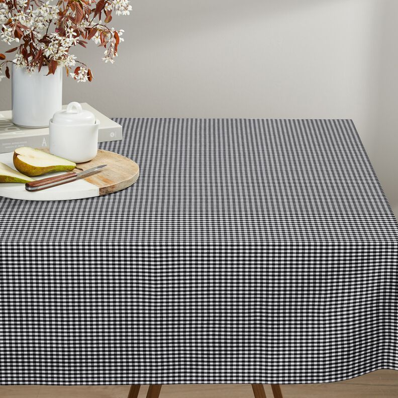 Tecido de algodão Xadrez Vichy 0,5 cm – preto/branco,  image number 7