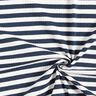 Jersey canelado Riscas diagonais com fio tingido – branco sujo/azul-marinho,  thumbnail number 3
